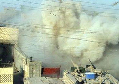 قصف الجيش العراقي لمدينة الرمادي